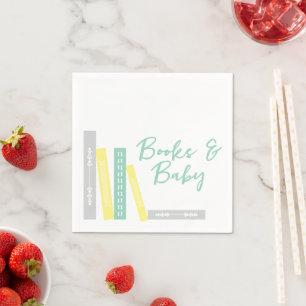 Books Baby Shower Napkin