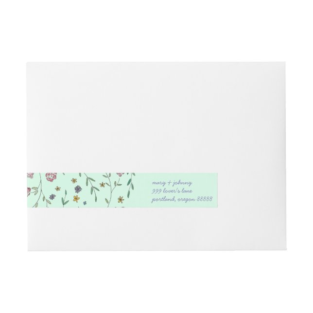 Books & Blossoms Address Labels (Front)