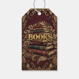 Books Book Lovers Writers Readers Bibliophiles Gift Tags