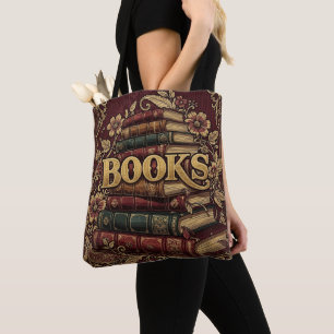 Books Book Lovers Writers Readers Bibliophiles Tote Bag