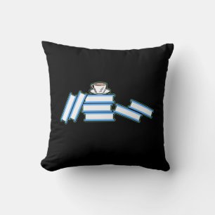 Books - Books and Teacup Cushion