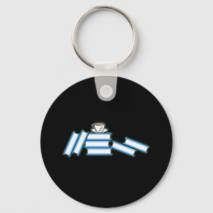 Books - Books and Teacup Key Ring