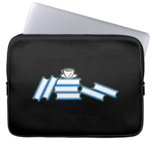 Books - Books and Teacup Laptop Sleeve