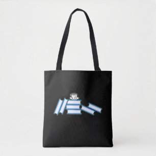 Books - Books and Teacup Tote Bag