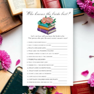 Books Bridal shower - Bride the best