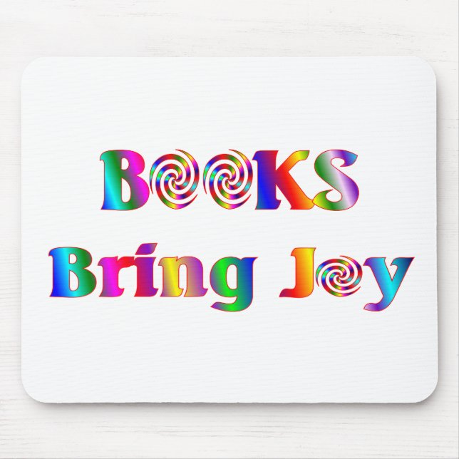 Books Bring Joy Mouse Pad (Front)