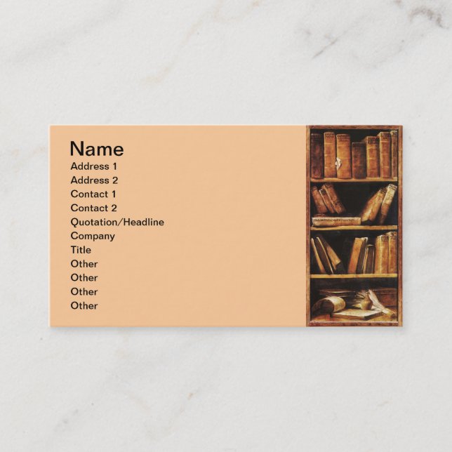 Books Business Card (Front)
