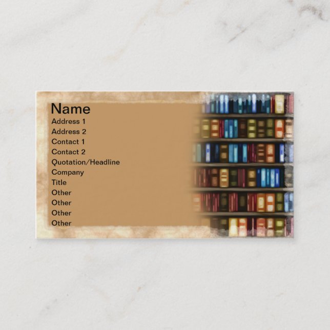 Books Business Card (Front)