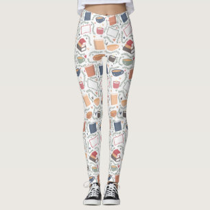 Books, Candles And Tea Leggings