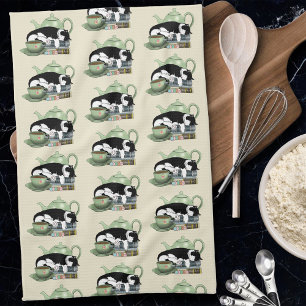 Books Cat Tea Cute Towel