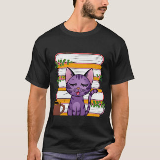 Books, cats and coffee T-Shirt