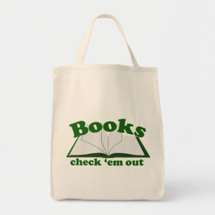 Books Check em Out Tote Bag