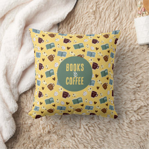 Books & Coffee Cushion
