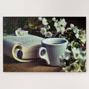 Books & Coffee Jigsaw Puzzle