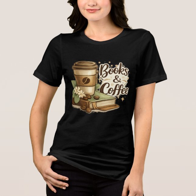 Books & Coffee Tee (Front)