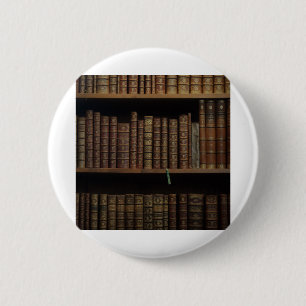 books covers bookcase old library 6 cm round badge