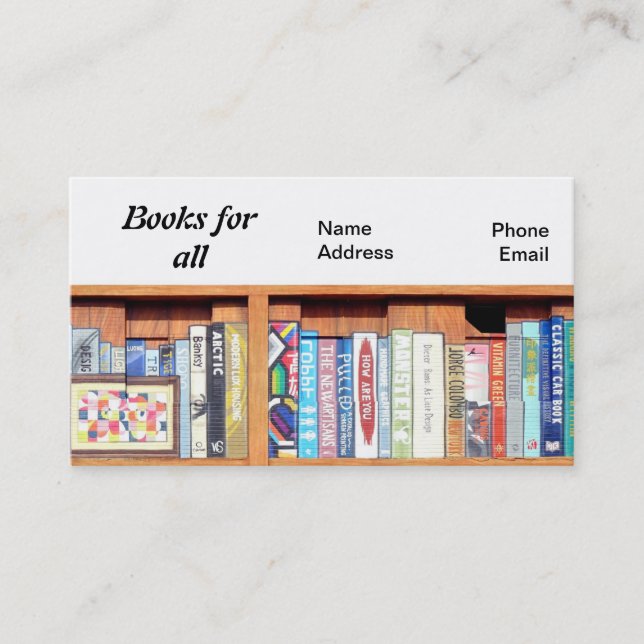 Books For All Business Card (Front)