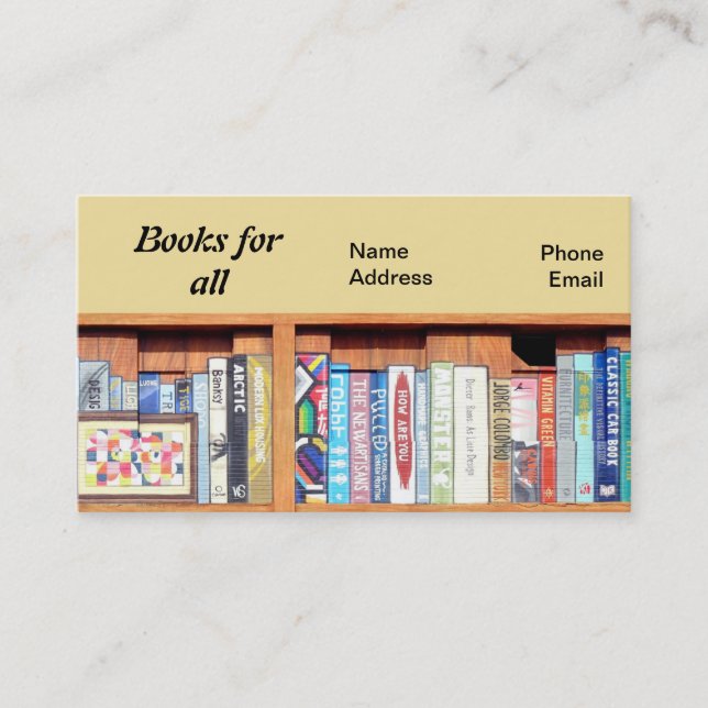 Books For All Business Card (Front)