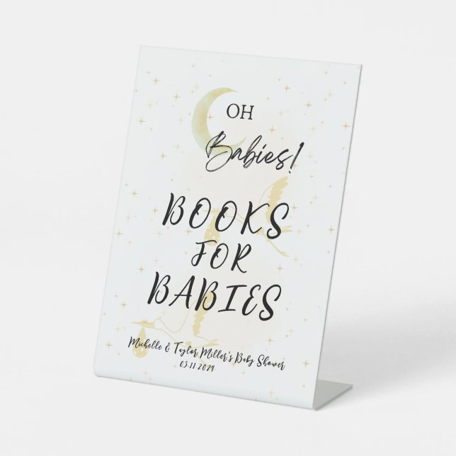 Books for Babies Baby Shower Pedestal Sign  (Front)