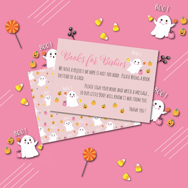 Books for Babies Halloween Pink Enclosure Card (Creator Uploaded)