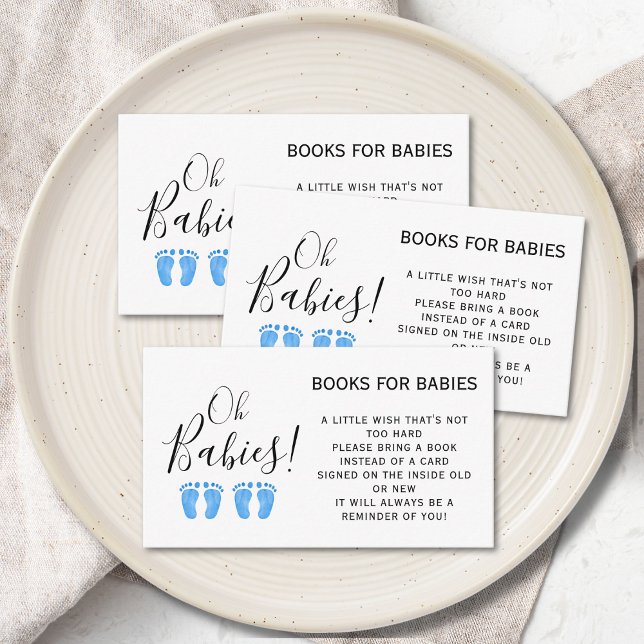 Books For Babies Twin Boys' Shower Enclosure Card (Creator Uploaded)