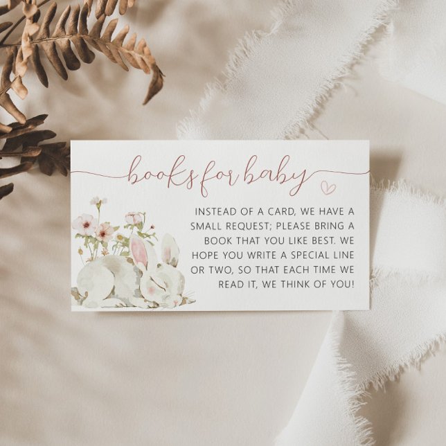 Books For Baby, Baby Bunny It's a Girl Enclosure Card (Baby Bunny Baby Library Card)