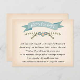 Books for baby - Baby Shower Card