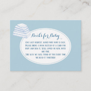 Books for Baby Baby Shower enclosure Card