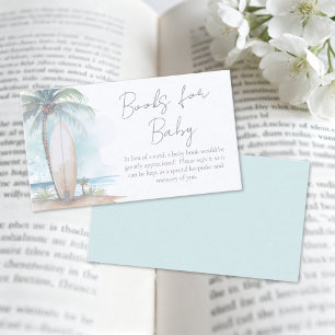 Books For Baby Beach Baby Shower Enclosure Card