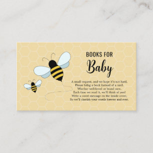 Books for baby Bees Baby Shower Card