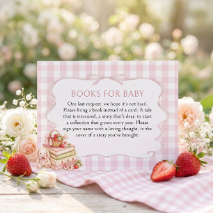 Books For Baby Berry Sweet Baby Shower Enclosure Card