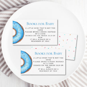 Books For Baby Blue Doughnut Baby Sprinkle Enclosure Card