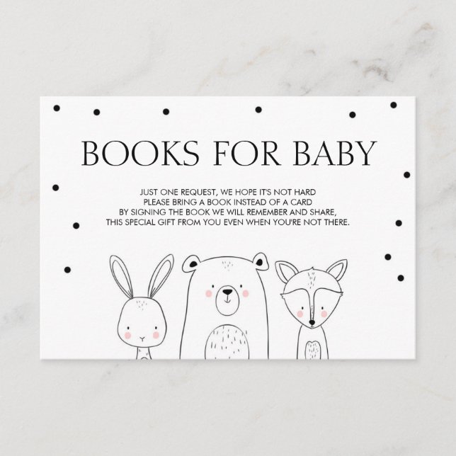 Books for baby Bring a book Woodland Animals Fox Enclosure Card (Front)