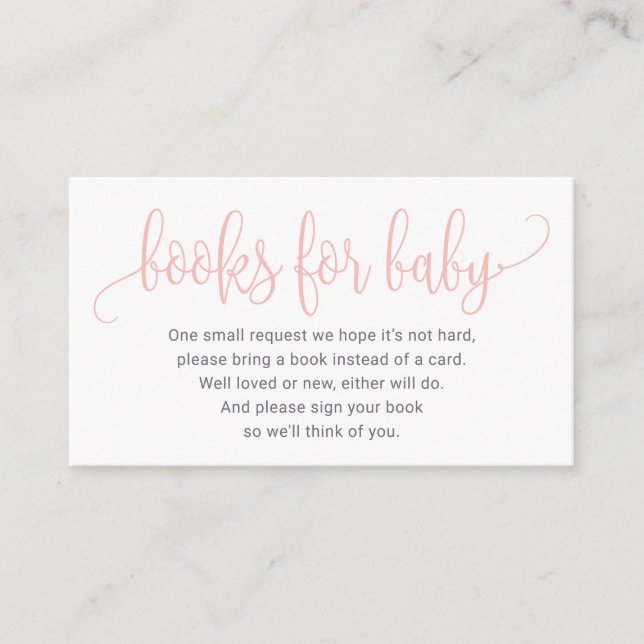 Books For Baby Card (Front)