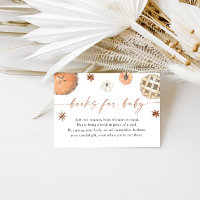 Books for Baby Card | Fall Cutie Pie Baby Shower