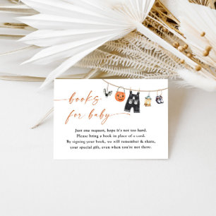 Books for Baby Card   Halloween Baby Shower