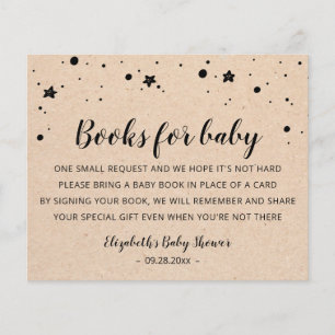 Books for baby Card Template Baby Shower party