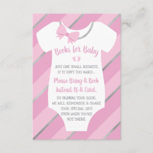 Books For Baby Card, Two Little Feet Enclosure Card