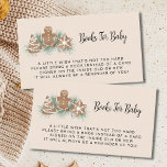 Books for Baby Christmas Baby Shower Enclosure Card<br><div class="desc">This Books for Baby Christmas Cookie Baby Shower enclosure card is decorated with watercolor gingerbread cookies and pine foliage on a soft beige background. Easily customisable. Perfect for a festive boy's, girl's, or gender-neutral baby shower. Use the Design Tool to change the text size, style, or colour. Original Watercolor ©...</div>