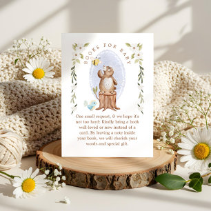 Books for Baby Cute Knitted Floral Woodland Bear Enclosure Card