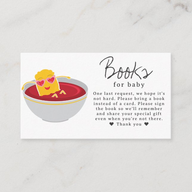 Books For Baby Cute Little Nugget Girl Baby Shower Enclosure Card (Front)