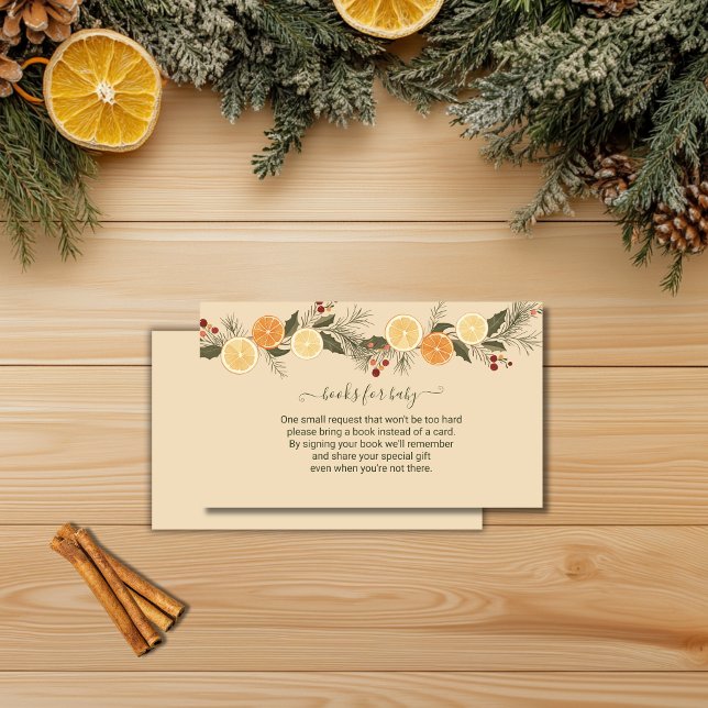  Books for Baby Dried Christmas Citrus Fruit  Enclosure Card (Creator Uploaded)
