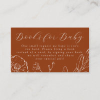 Books for Baby Elegant Burnt Orange Botanical