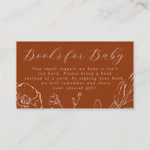 Books for Baby Elegant Burnt Orange Botanical