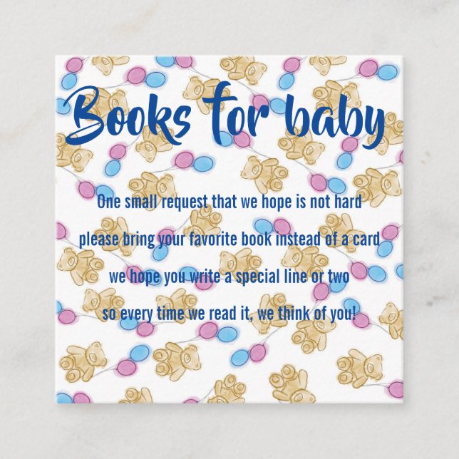 Books For Baby Enclosure Card (Front)