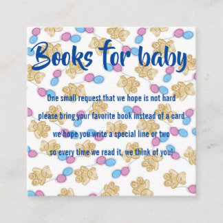 Books For Baby Enclosure Card