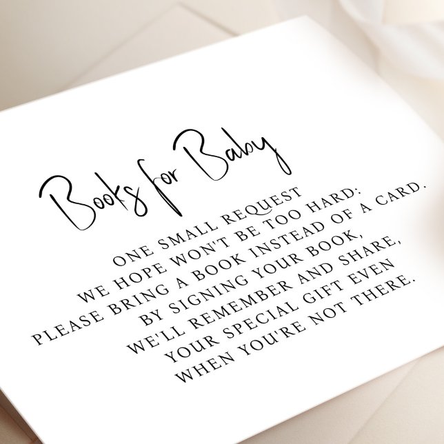 Books For Baby Enclosure Card Minimalist (Creator Uploaded)