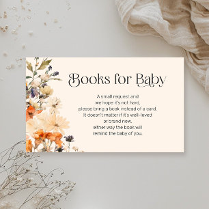 Books for Baby Fall Wildflowers Enclosure Card