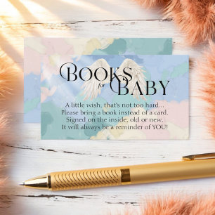 Books for Baby Heaven Sent Pastel Baby Shower Enclosure Card