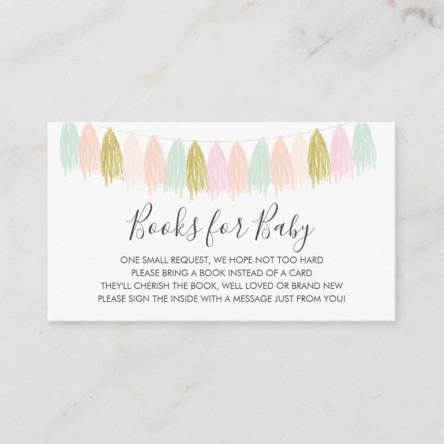 Books for Baby insert card (Front)